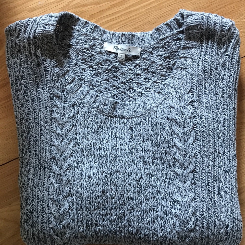 Madewell Plaza Sweater in Marled Gray!